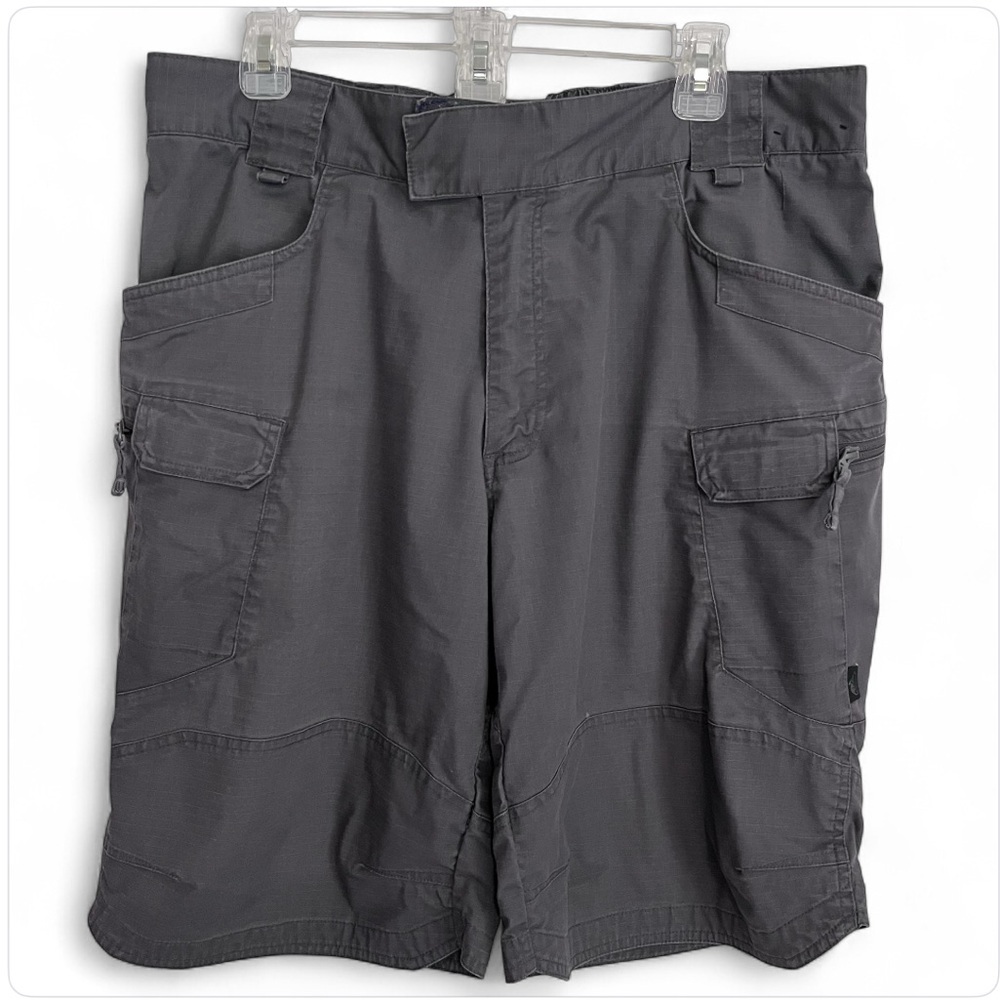 Helikon-Tex Shorts Mens 38 Gray Stretch Blend Ripstop Urban Tactical 11” Cargo